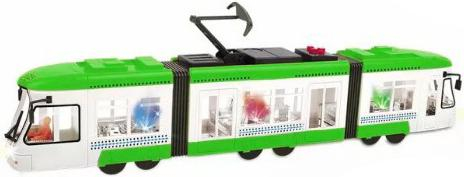 Tramvaj zelená česká verze 46cm hlásí zastávky na baterie CZ Světlo Zvuk