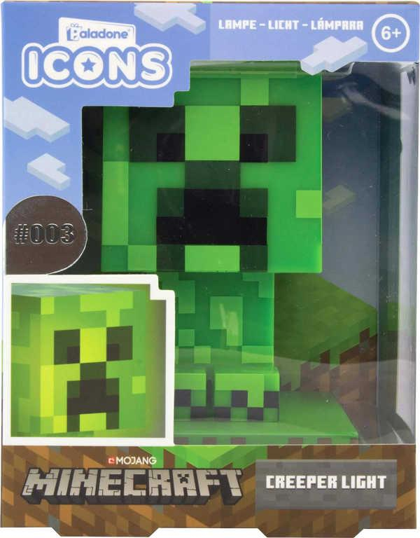 Stolní lampička Minecraft Creeper Icon Light 10cm na baterie LED Světlo