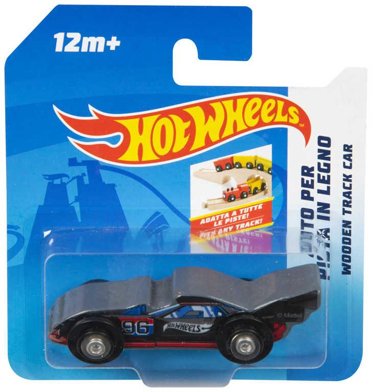 MATTEL HOT WHEELS Baby autíčko angličák dřevěný 9cm různé druhy pro miminko