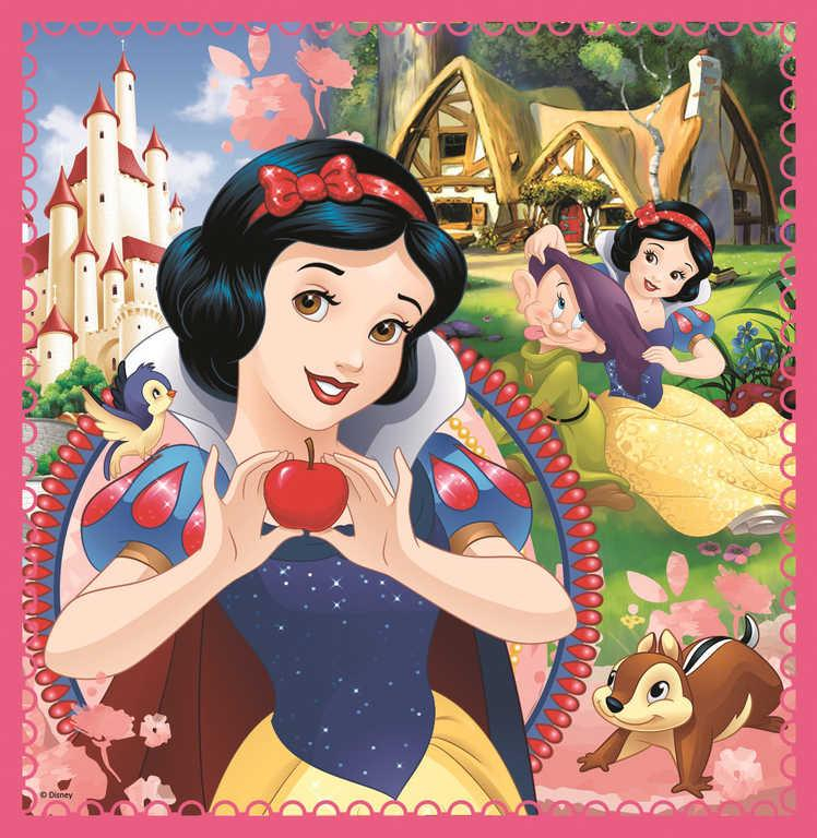 TREFL PUZZLE 3v1 Disney Princezny Kouzelný svět skládačka 20x19,5cm 20-50dílků