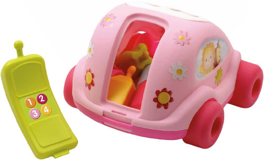 SMOBY Cotoons Baby auto vkládačka autíčko vkládací telefon tahací 2 barvy plast