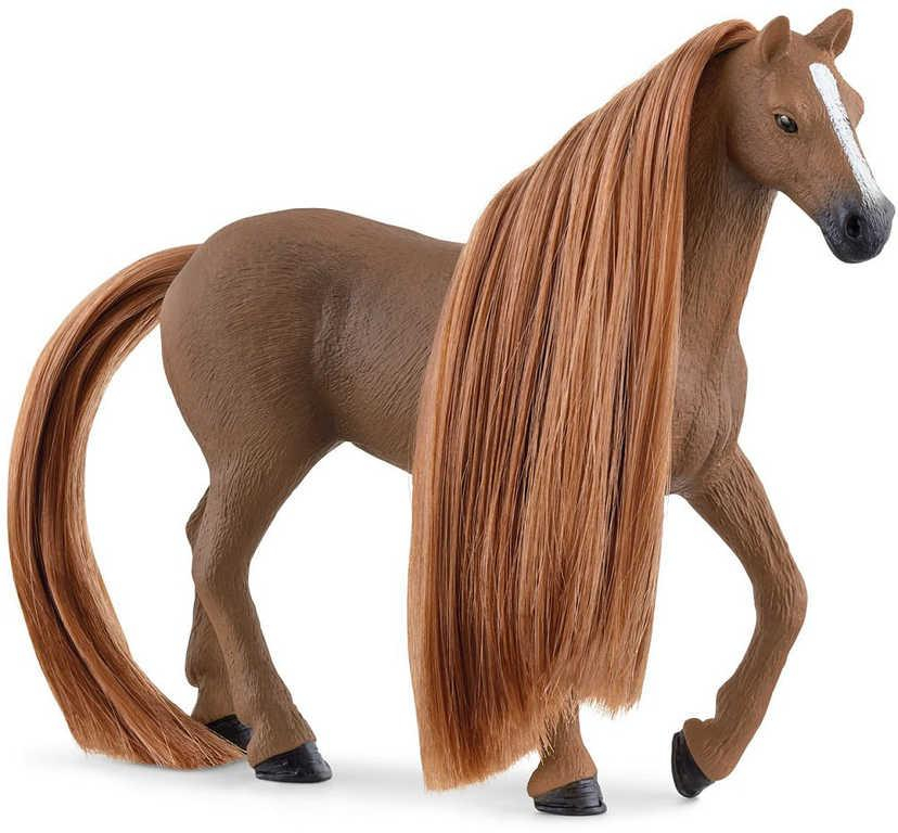 SCHLEICH Klisna anglický plnokrevník koník s česací hřívou set s doplňky