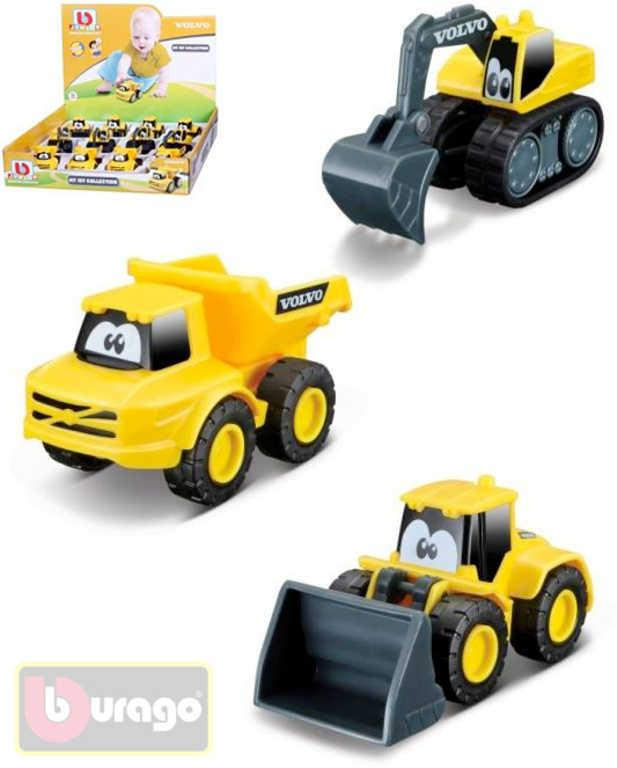 BBURAGO baby autíčko Volvo žluté s očima různé druhy pro miminko