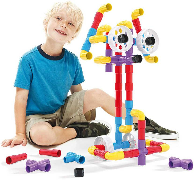 QUERCETTI Tubation Wheels 3D potrubí a kola 68 dílků STAVEBNICE