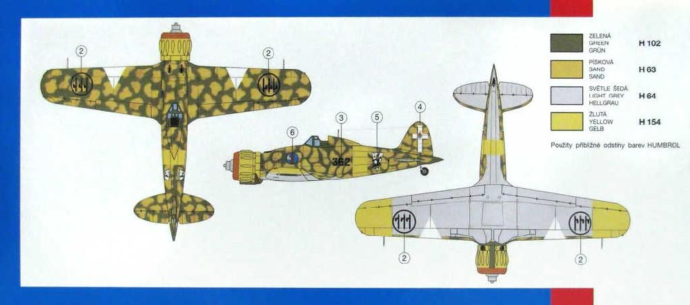 SMĚR Model letadlo Macchi M.C.200 Saetta 1:48 (stavebnice letadla)