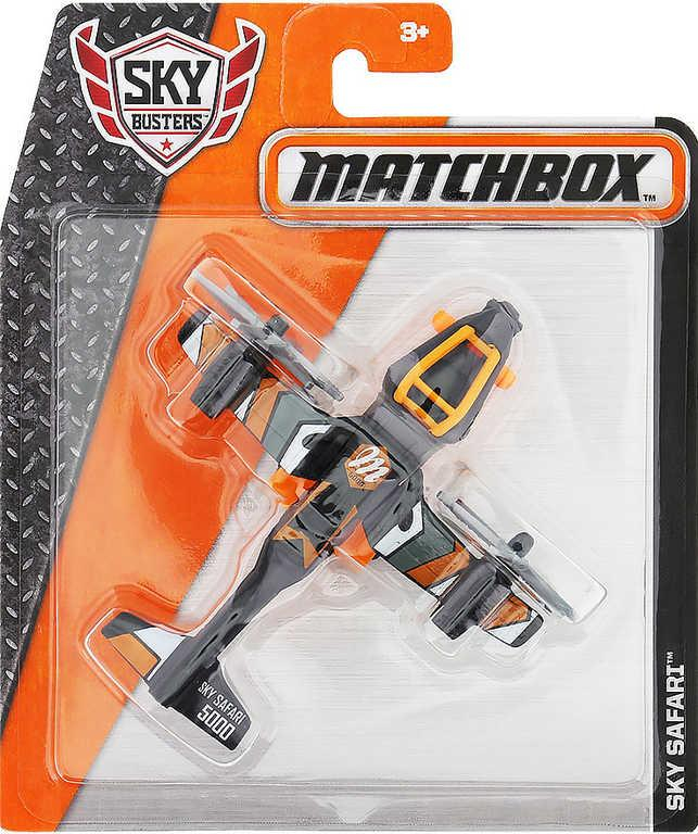 MATTEL Match Box Sky Busters Letadlo kovový model 10-11cm různé druhy na kartě