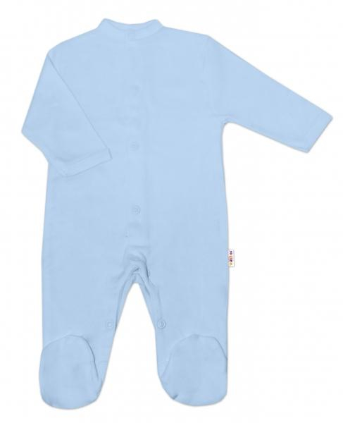 Baby Nellys Kojenecká chlapecká sada overálů BASIC - modrá, šedá, bílá - 3 ks - 50 (0-1m) - ks, vel. 62 - 62 (2-3m)